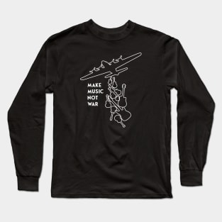 Banksy - Make Music Not War Long Sleeve T-Shirt